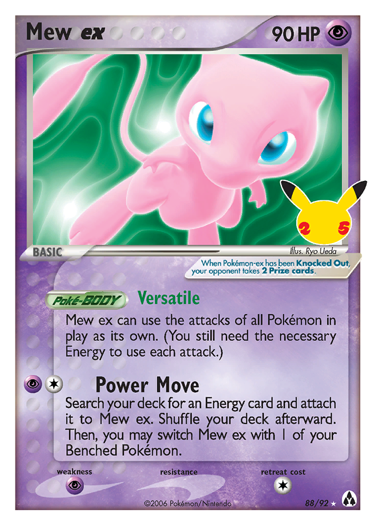 Mew ex 88 Celebrations: Classic Collection