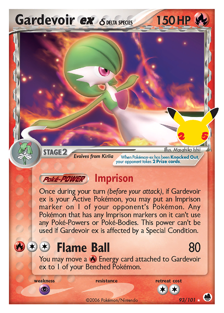 Gardevoir ex δ 93 Celebrations: Classic Collection
