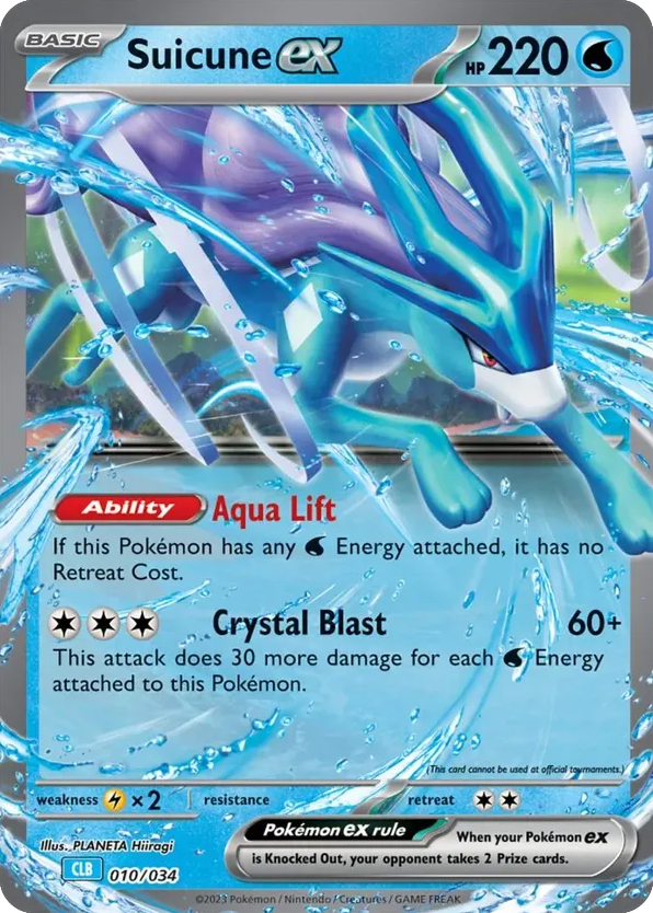 Suicune ex 010/034 Pokémon TCG Classic - Blastoise