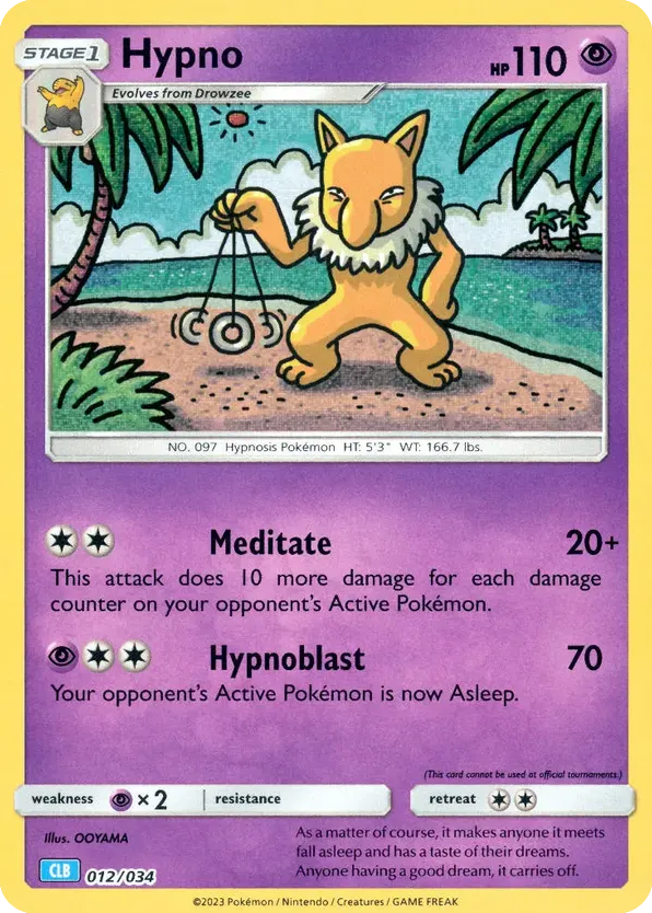 Hypno 012/034 Pokémon TCG Classic - Blastoise