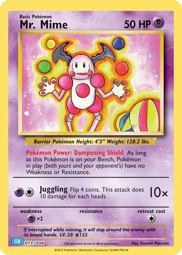Mr. Mime 013/034 Pokémon TCG Classic - Blastoise