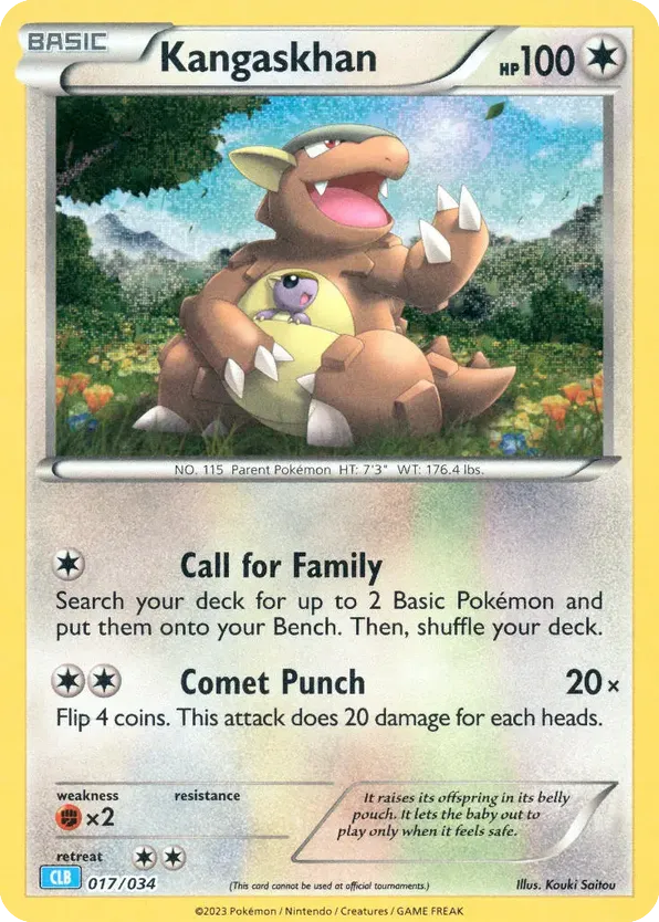 Kangaskhan 017/034 Pokémon TCG Classic - Blastoise