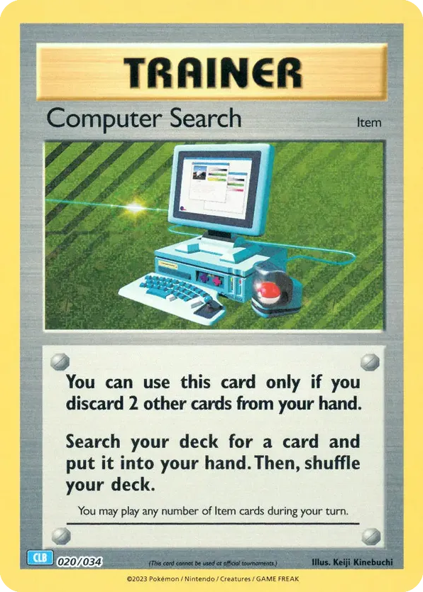 Computer Search 020/034 Pokémon TCG Classic - Blastoise