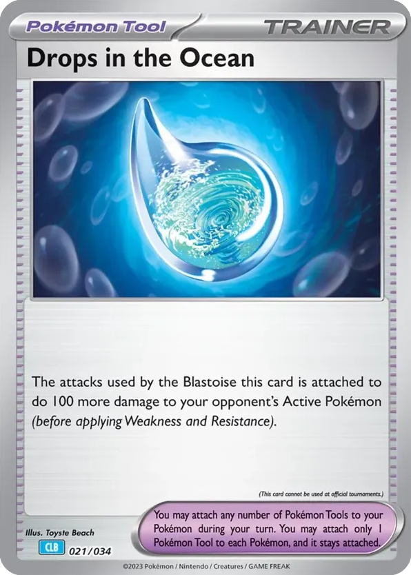 Drops in the Ocean 021/034 Pokémon TCG Classic - Blastoise