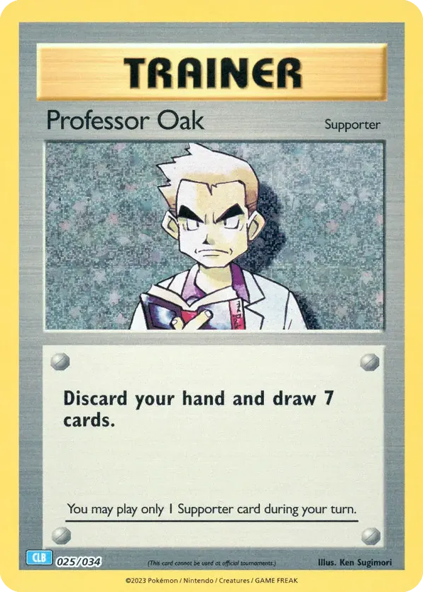 Professor Oak 025/034 Pokémon TCG Classic - Blastoise