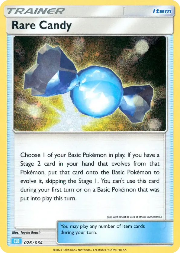 Rare Candy 026/034 Pokémon TCG Classic - Blastoise