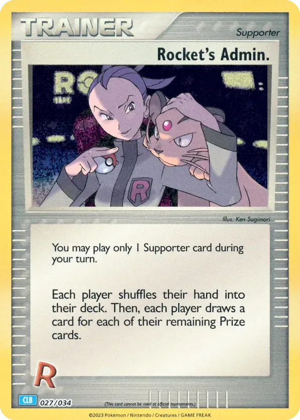 Rocket's Admin 027/034 Pokémon TCG Classic - Blastoise