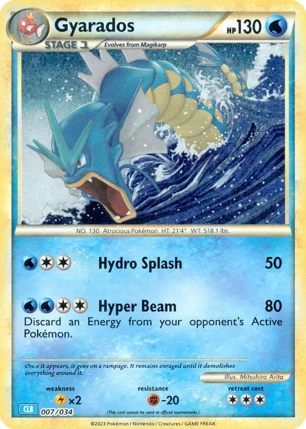 Gyarados 007/034 Pokémon TCG Classic - Blastoise