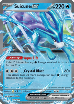 Suicune ex 010/034 Pokémon TCG Classic - Blastoise
