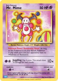 Mr. Mime 013/034 Pokémon TCG Classic - Blastoise