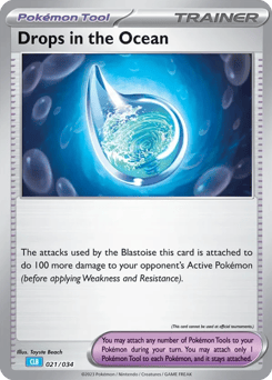 Drops in the Ocean 021/034 Pokémon TCG Classic - Blastoise