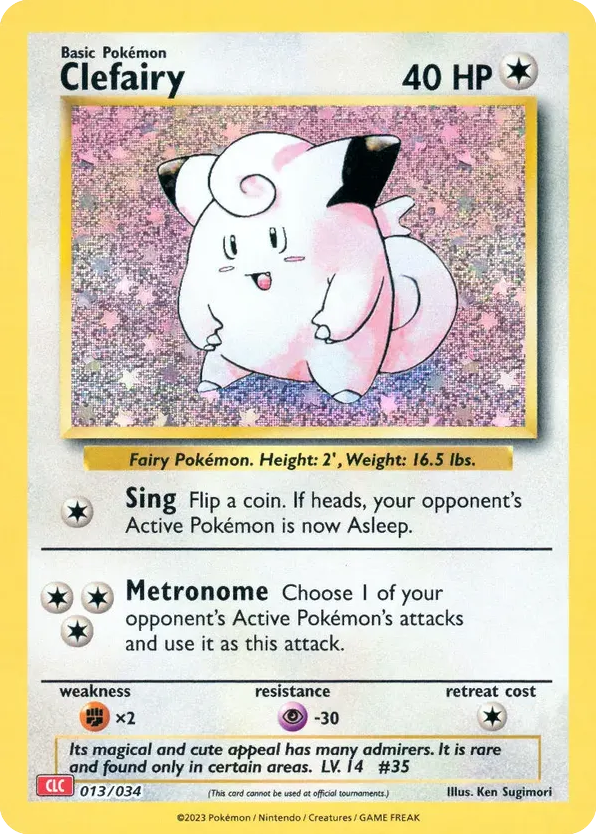 Clefairy 013/034 Pokémon TCG Classic - Charizard