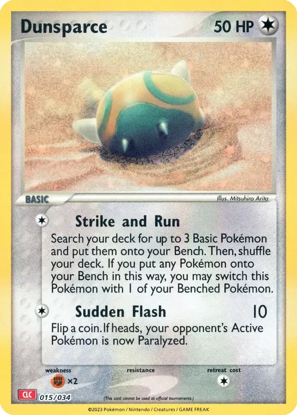 Dunsparce 015/034 Pokémon TCG Classic - Charizard