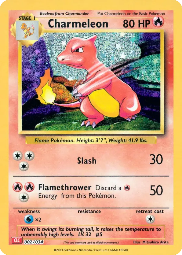 Charmeleon 002/034 Pokémon TCG Classic - Charizard
