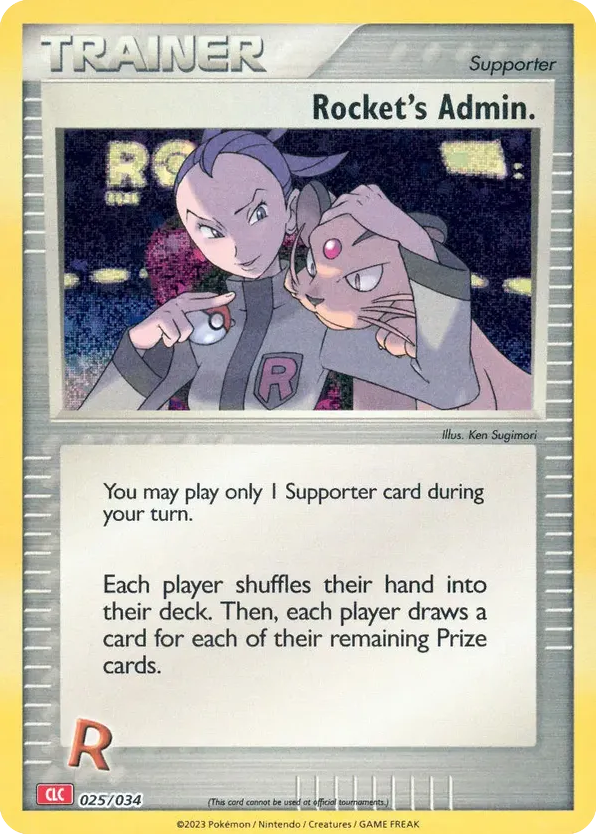 Rocket's Admin 025/034 Pokémon TCG Classic - Charizard
