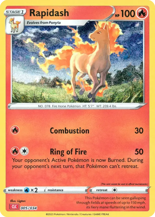 Rapidash 005/034 Pokémon TCG Classic - Charizard