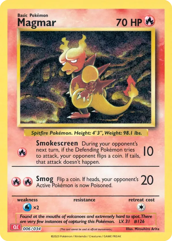 Magmar 006/034 Pokémon TCG Classic - Charizard