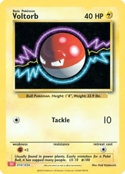 Voltorb 010/034 Pokémon TCG Classic - Charizard