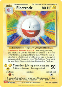 Electrode 011/034 Pokémon TCG Classic - Charizard