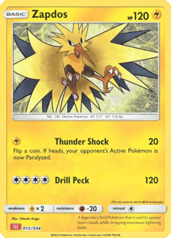 Zapdos 012/034 Pokémon TCG Classic - Charizard