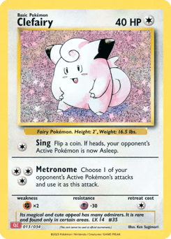 Clefairy 013/034 Pokémon TCG Classic - Charizard