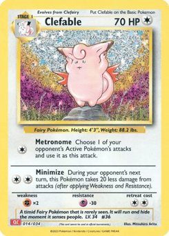 Clefable 014/034 Pokémon TCG Classic - Charizard