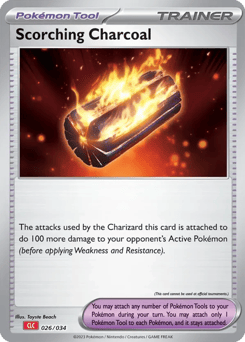 Scorching Charcoal 026/034 Pokémon TCG Classic - Charizard