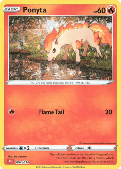 Ponyta 004/034 Pokémon TCG Classic - Charizard
