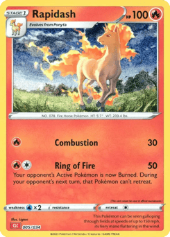 Rapidash 005/034 Pokémon TCG Classic - Charizard