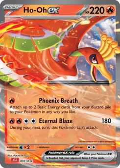 Ho-Oh ex 007/034 Pokémon TCG Classic - Charizard