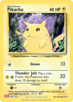 Pikachu 008/034 Pokémon TCG Classic - Charizard