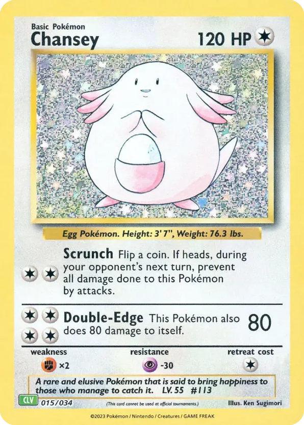 Chansey 015/034 Pokémon TCG Classic - Venusaur