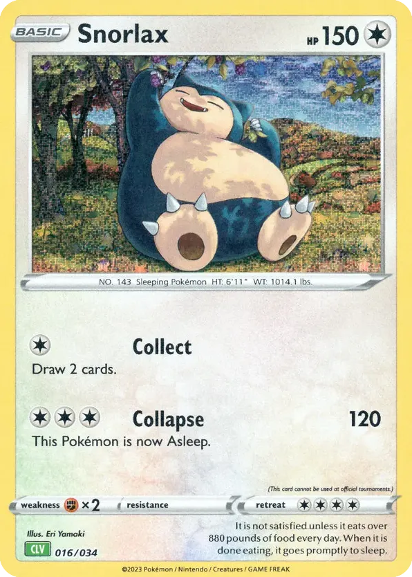 Snorlax 016/034 Pokémon TCG Classic - Venusaur