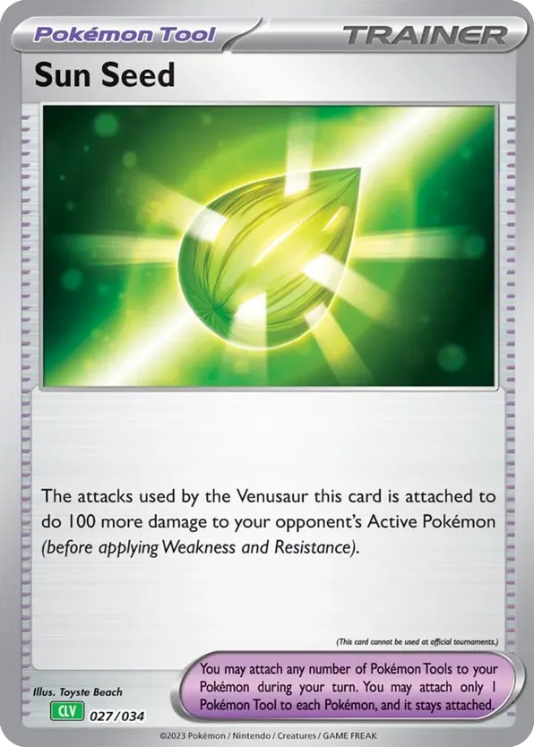 Sun Seed 027/034 Pokémon TCG Classic - Venusaur