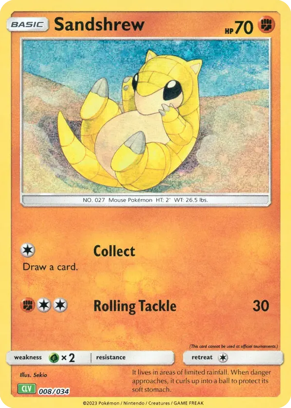 Sandshrew 008/034 Pokémon TCG Classic - Venusaur