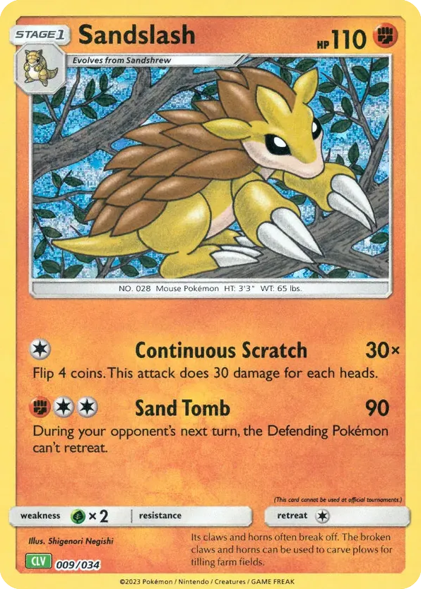 Sandslash 009/034 Pokémon TCG Classic - Venusaur