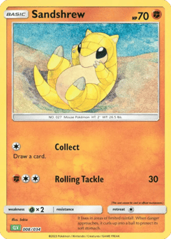 Sandshrew 008/034 Pokémon TCG Classic - Venusaur