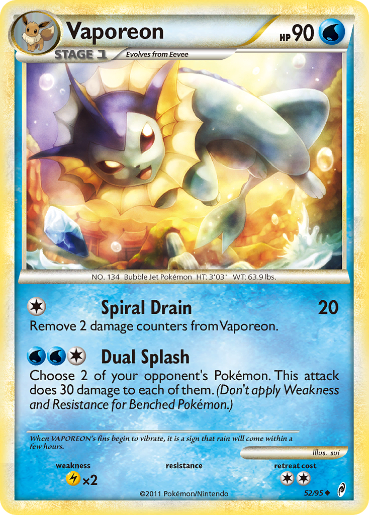 Vaporeon 52/95 Call of Legends