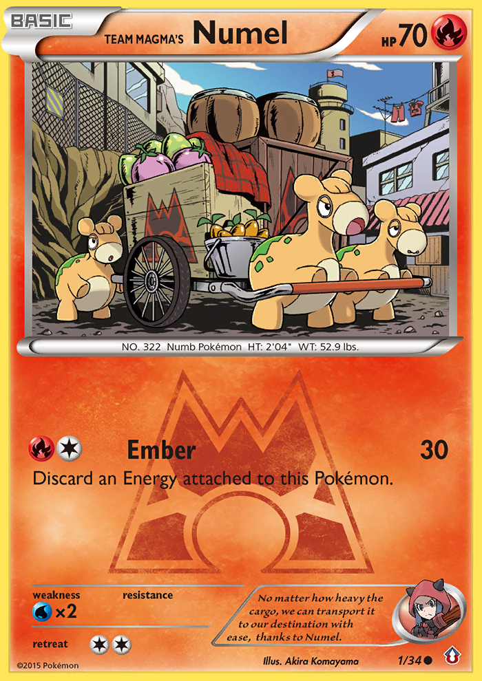 Team Magma's Numel 1/34 Double Crisis