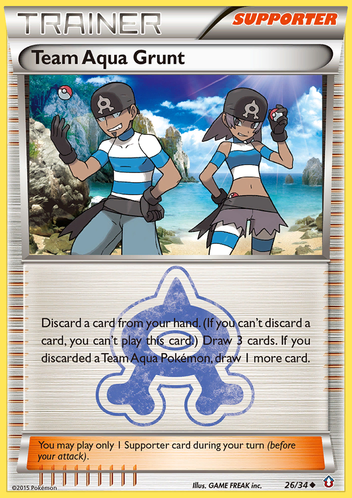 Team Aqua Grunt 26/34 Double Crisis