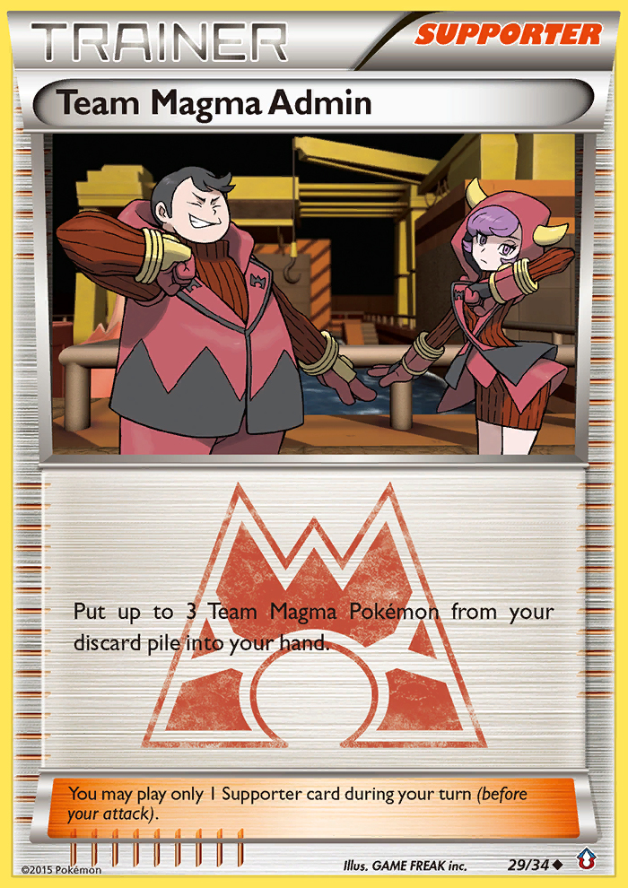 Team Magma Admin 29/34 Double Crisis