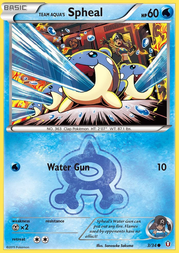 Team Aqua's Spheal 3/34 Double Crisis
