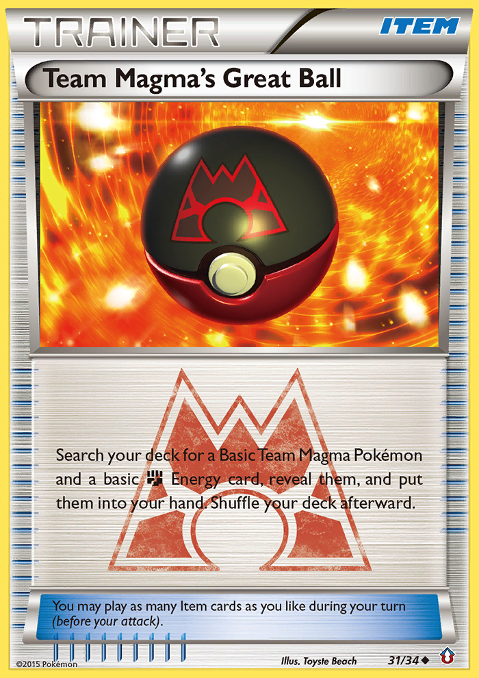 Team Magma's Great Ball 31/34 Double Crisis