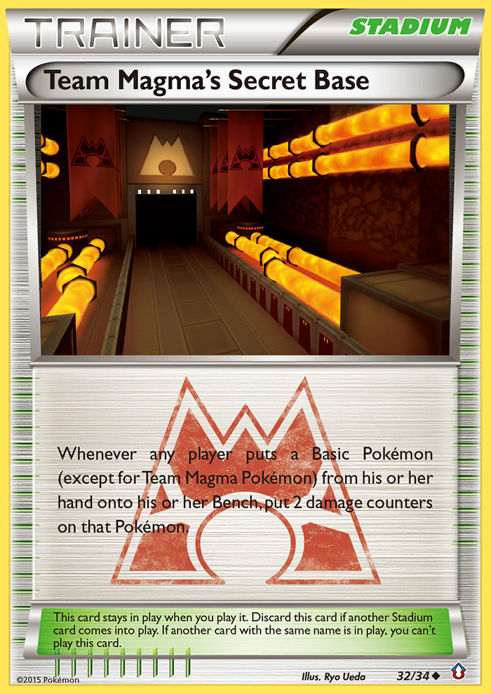 Team Magma's Secret Base 32/34 Double Crisis