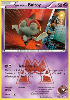 Team Magma's Baltoy 10/34 Double Crisis