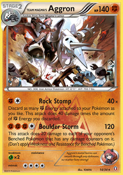 Team Magma's Aggron 14/34 Double Crisis