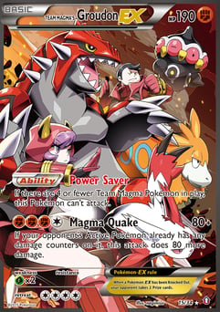 Team Magma's Groudon-EX 15/34 Double Crisis