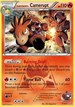 Team Magma's Camerupt 2/34 Double Crisis