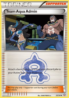 Team Aqua Admin 25/34 Double Crisis