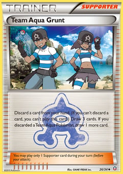 Team Aqua Grunt 26/34 Double Crisis
